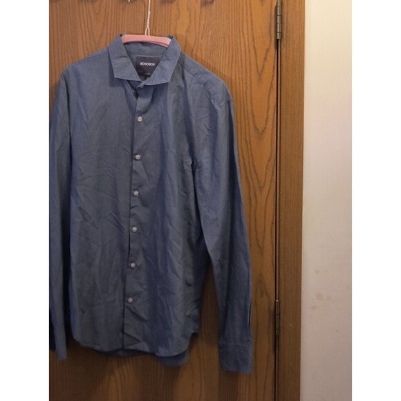 Bonobos Men's Tailored Blue Button Front Shirt Size Medium - Picture 1 of 6